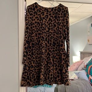 Leopard tunic top